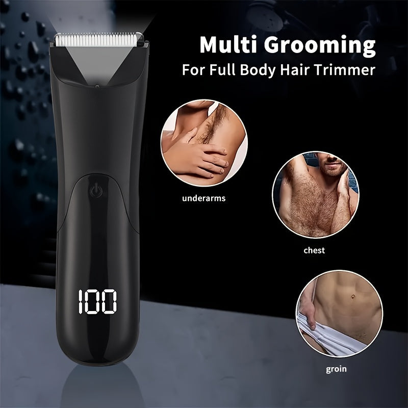 Aparador Masculino Multi Grooming: Segurança e Precisão para Pelos do Corpo e Bolas