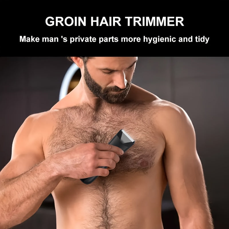 Aparador Masculino Multi Grooming: Segurança e Precisão para Pelos do Corpo e Bolas