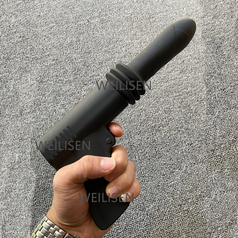 Maquina de sexo em forma de arma, quatro velocidades de penetração para maior intensidade.