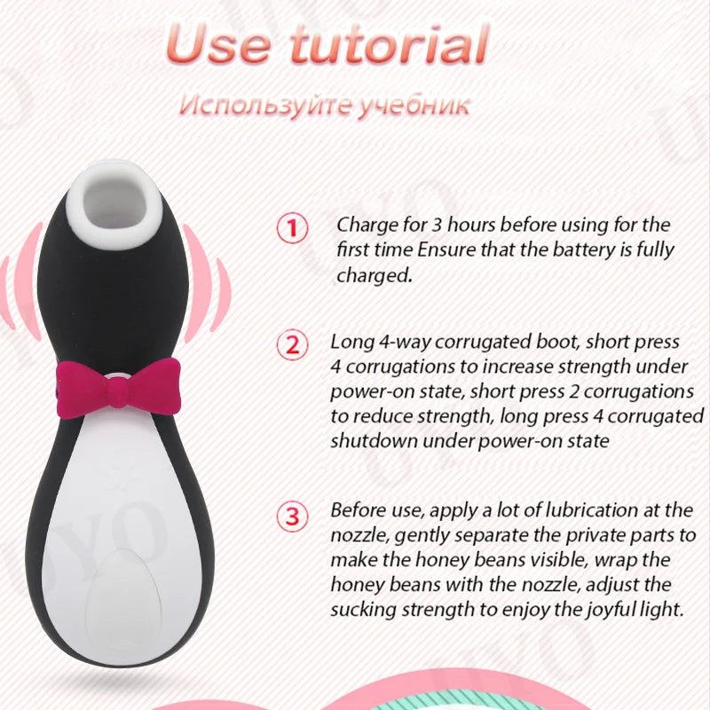 Desejo Intenso: Descubra o Prazer Silencioso com o Satisfyer Penguin, o Vibrador de Ondas de Pressão!