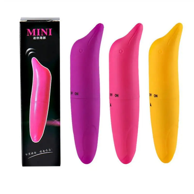 Vibrador em formato de golfinho para estimulação do clitoris.