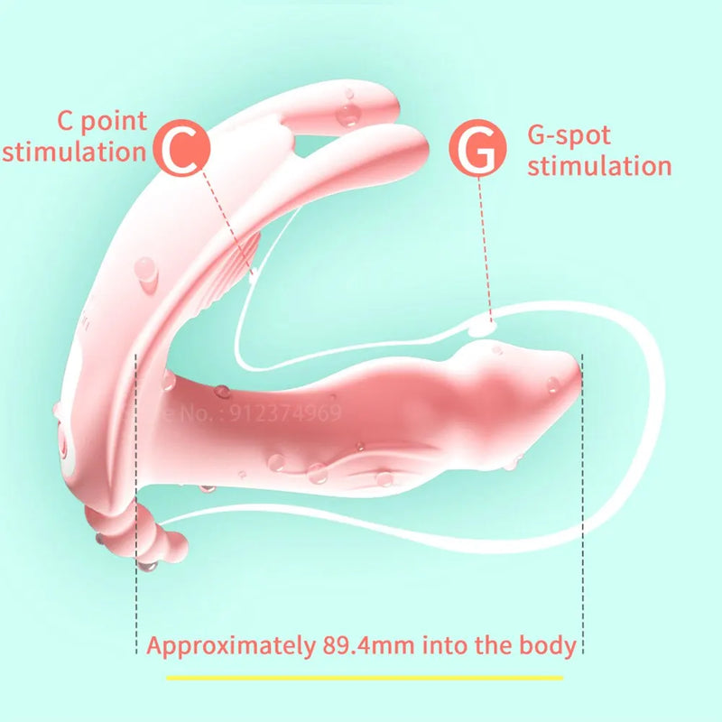 Massageador de vagina com estimulação do clitoris. Um pequeno dildo para dar muito prazer.