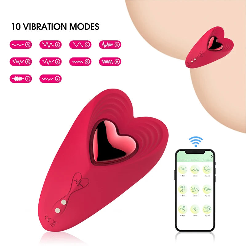 Magia Íntima: Vibrador Wearable para Mulheres - Controle Remoto, Design Magnético e Prazer Infinito! 🦋💋