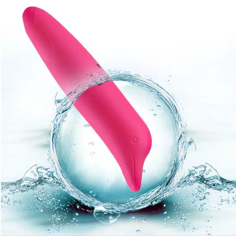 Vibrador em formato de golfinho para estimulação do clitoris.